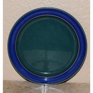 1 - DENBY METZ BLUE Rimmed Dessert Bread & Butter PLATES 7” DISCONTINUED